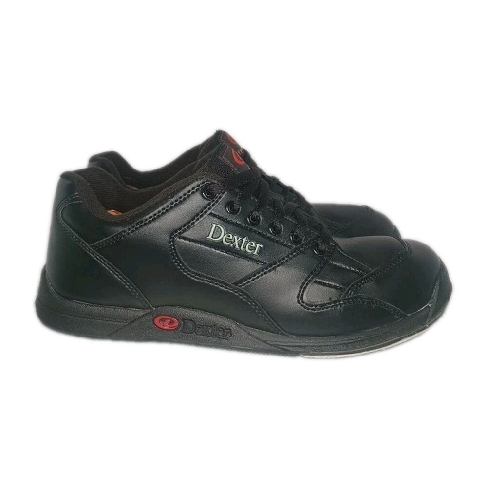 Dexter Ricky II Mens Size 10 Black Bowling Shoes Slide Rite Lace Up B1836-1